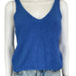 NATION Blue Pima Cotton Sweater Tank Size XS