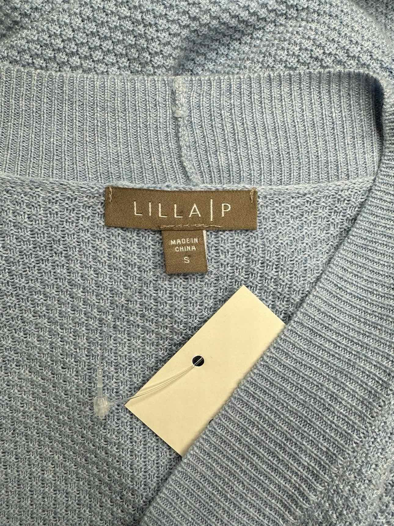 LILLA P Blue Knit Sweater Size S