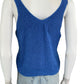 NATION Blue Pima Cotton Sweater Tank Size XS