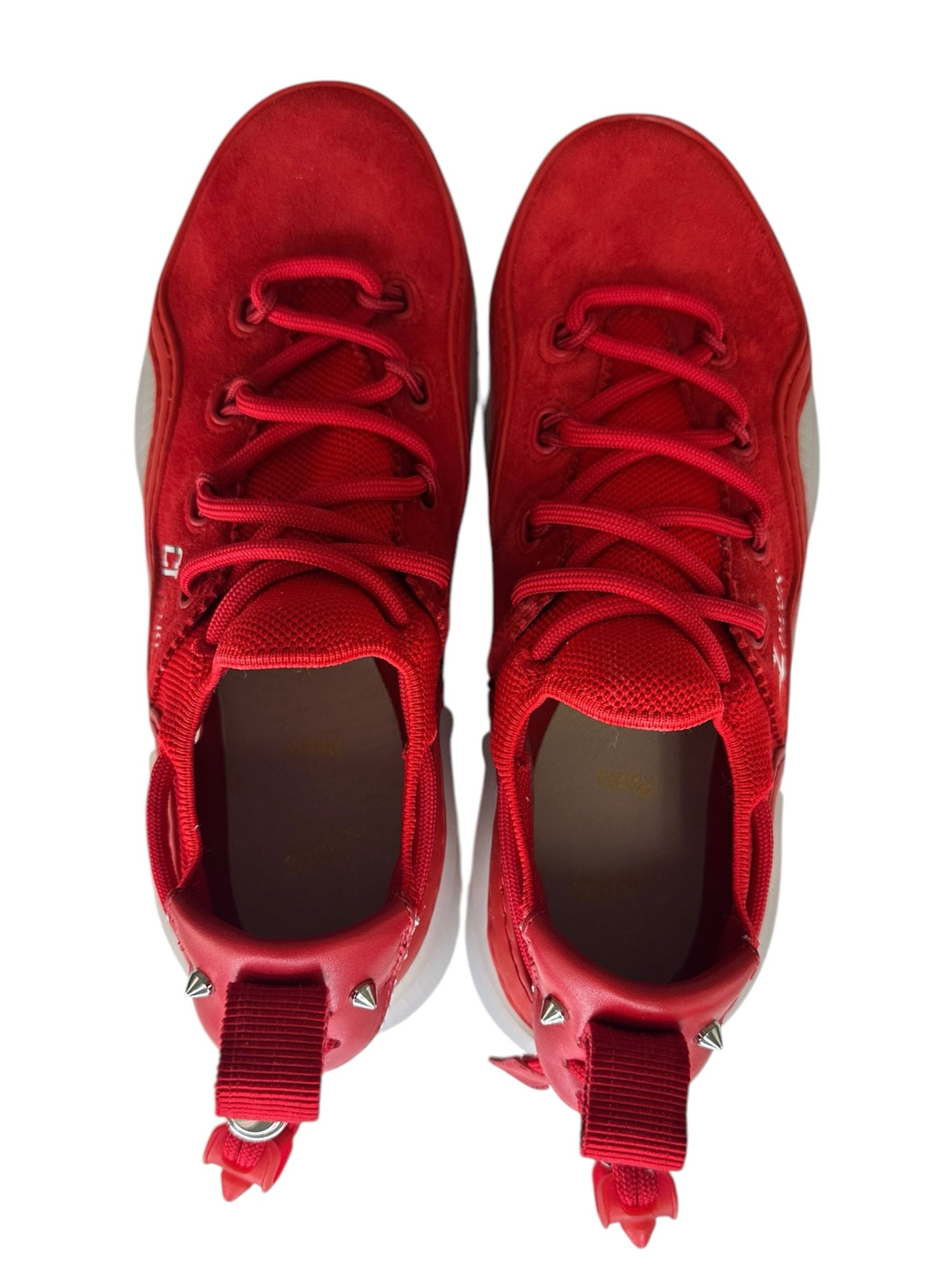 Christian Louboutin Red Arpoador Suede Sneakers Size 37