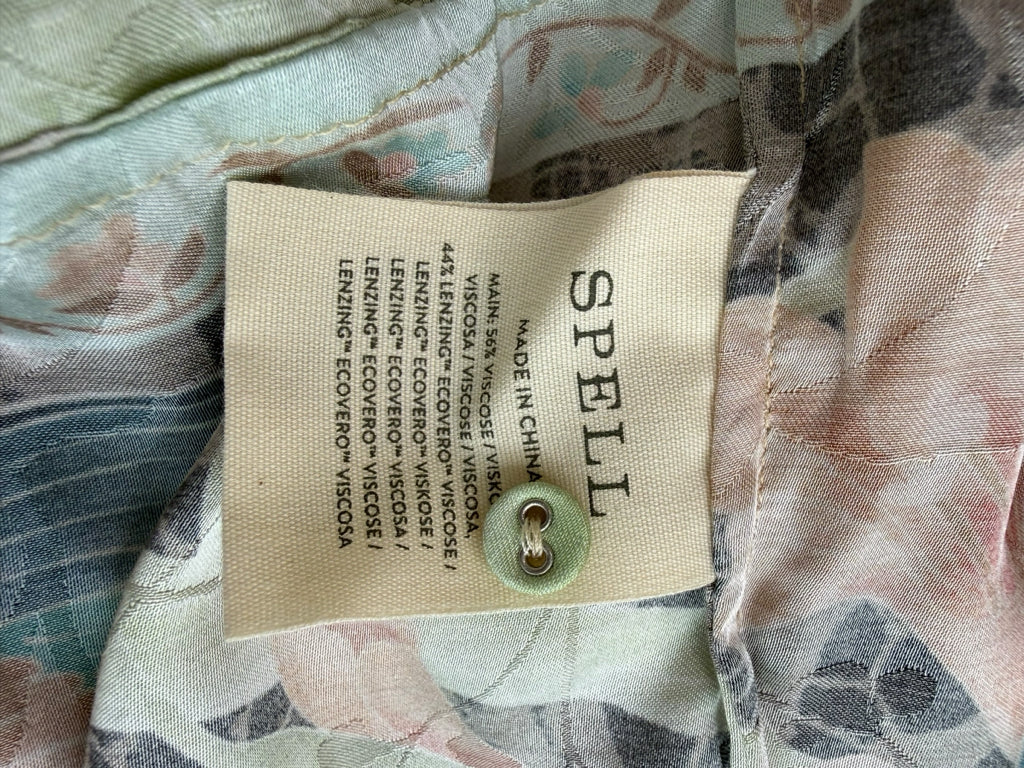 Spell Multicolor Floral Button-Down Maxi Dress Size XS