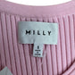 MILLY Striped Knit Midi Dress Size S