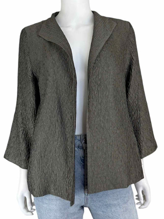 EILEEN FISHER Gray Textured Dress Jacket Size S