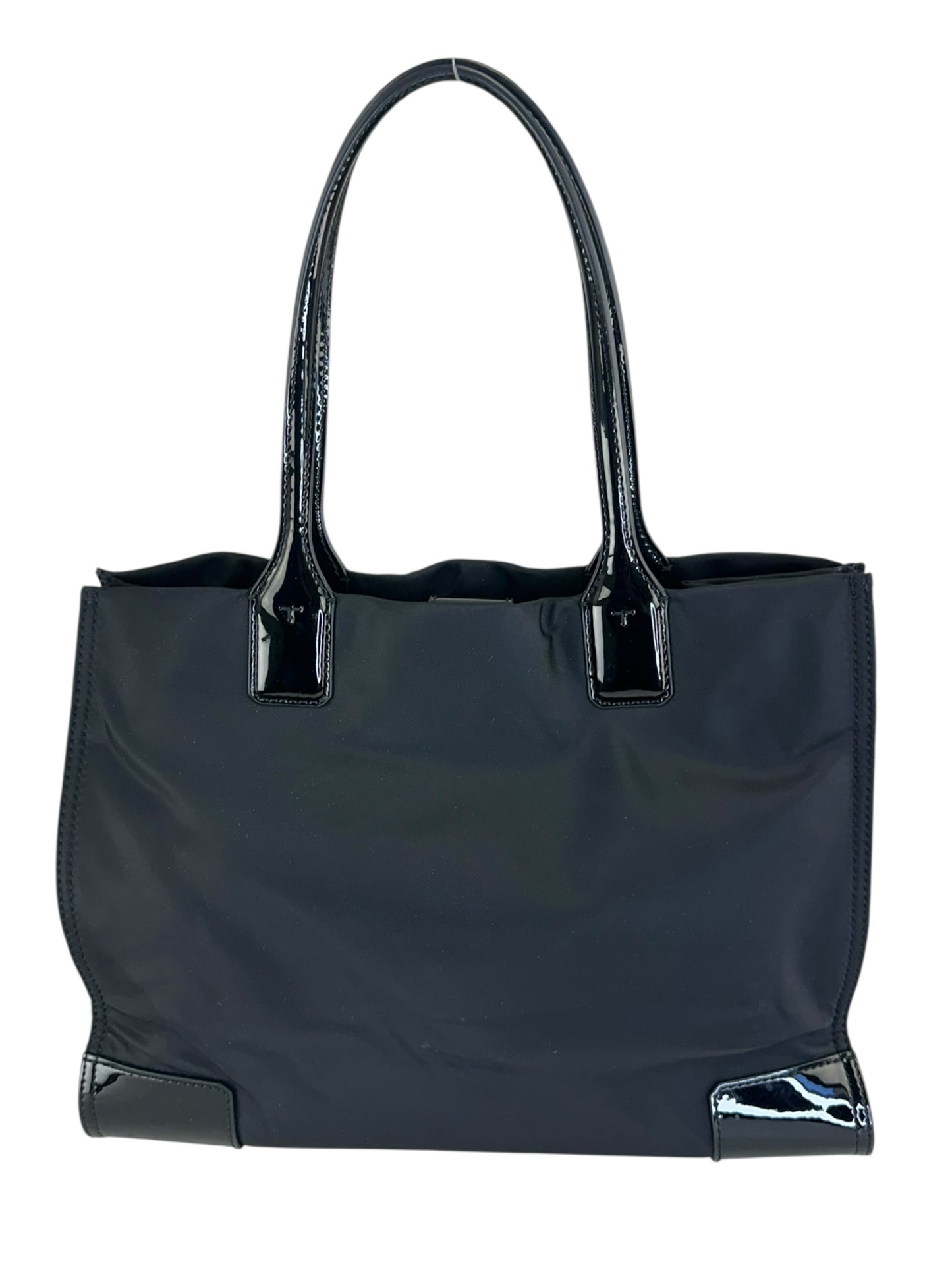 Tory Burch Black 'mini ella patent tote bag' Designer Handbag