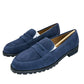 Talbots NWOT Navy Blue Cassidy Suede Penny Loafers Size 6.5