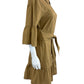 VERONICA BEARD Khaki Button-Down Mini Dress Size 12