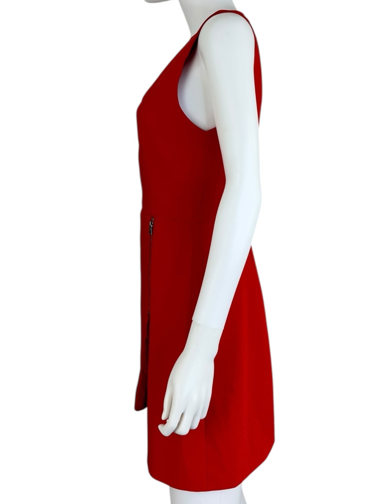 alice & olivia Red Lennon Surplice Mini Dress Size 8