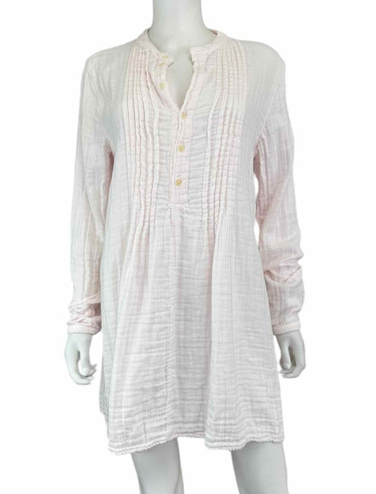 Free People Pink Cotton Gauze Mini Dress Size S