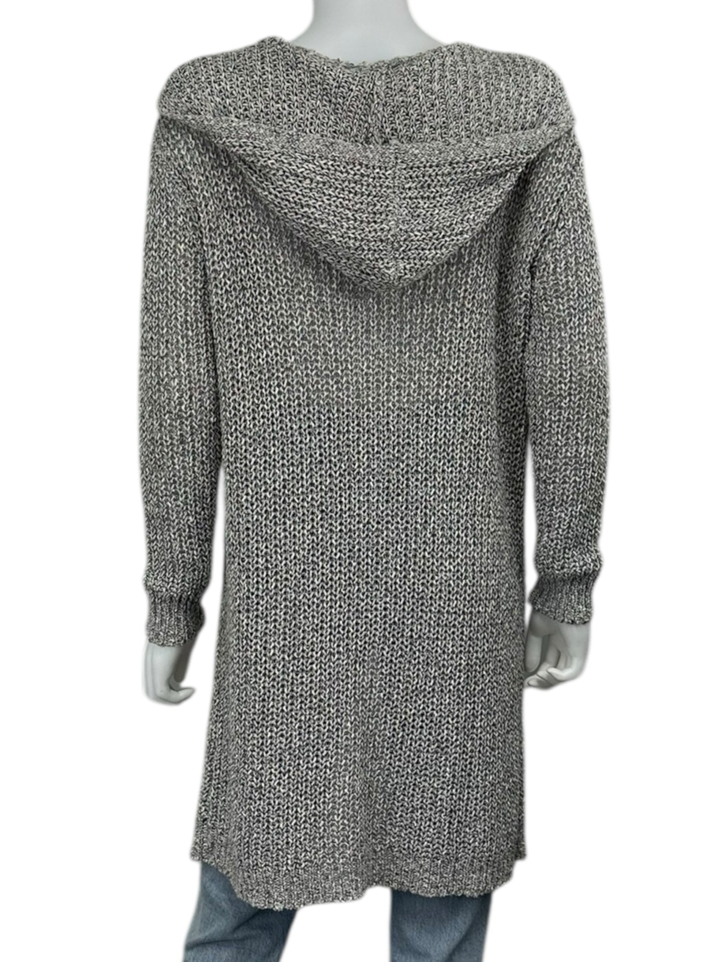 one grey day Gray Cotton Blend Duster Cardigan Size S