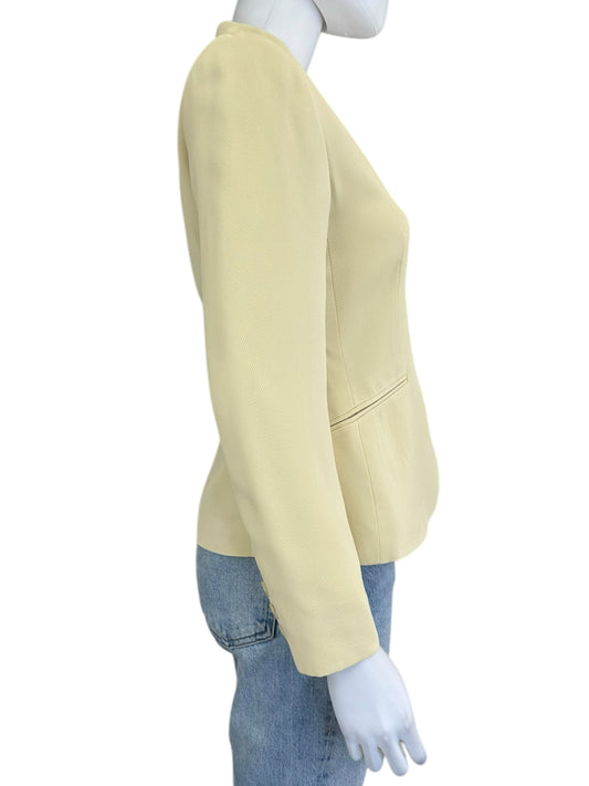 Ann Taylor Yellow Button Closure Blazer Size 2