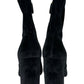 prada Black Velvet Bootie Size 37.5