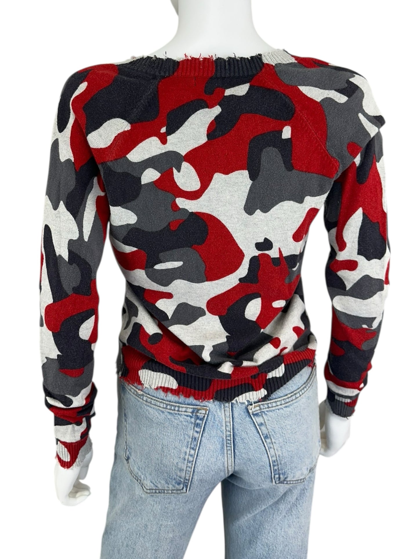 minnie rose Camo Sweater Size XS