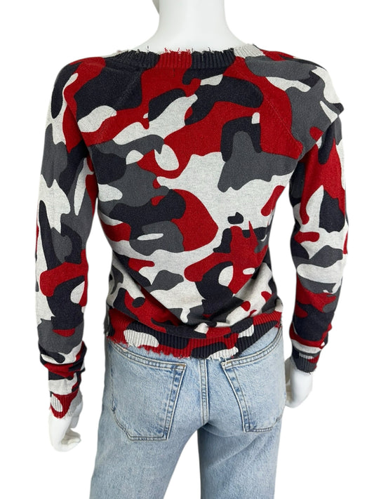 minnie rose Camo Sweater Size XS