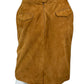 CARLISLE Tan 100% Suede Mini Skirt Size S