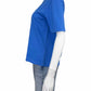 Monrow Blue Organic Cotton Knit Top Size S