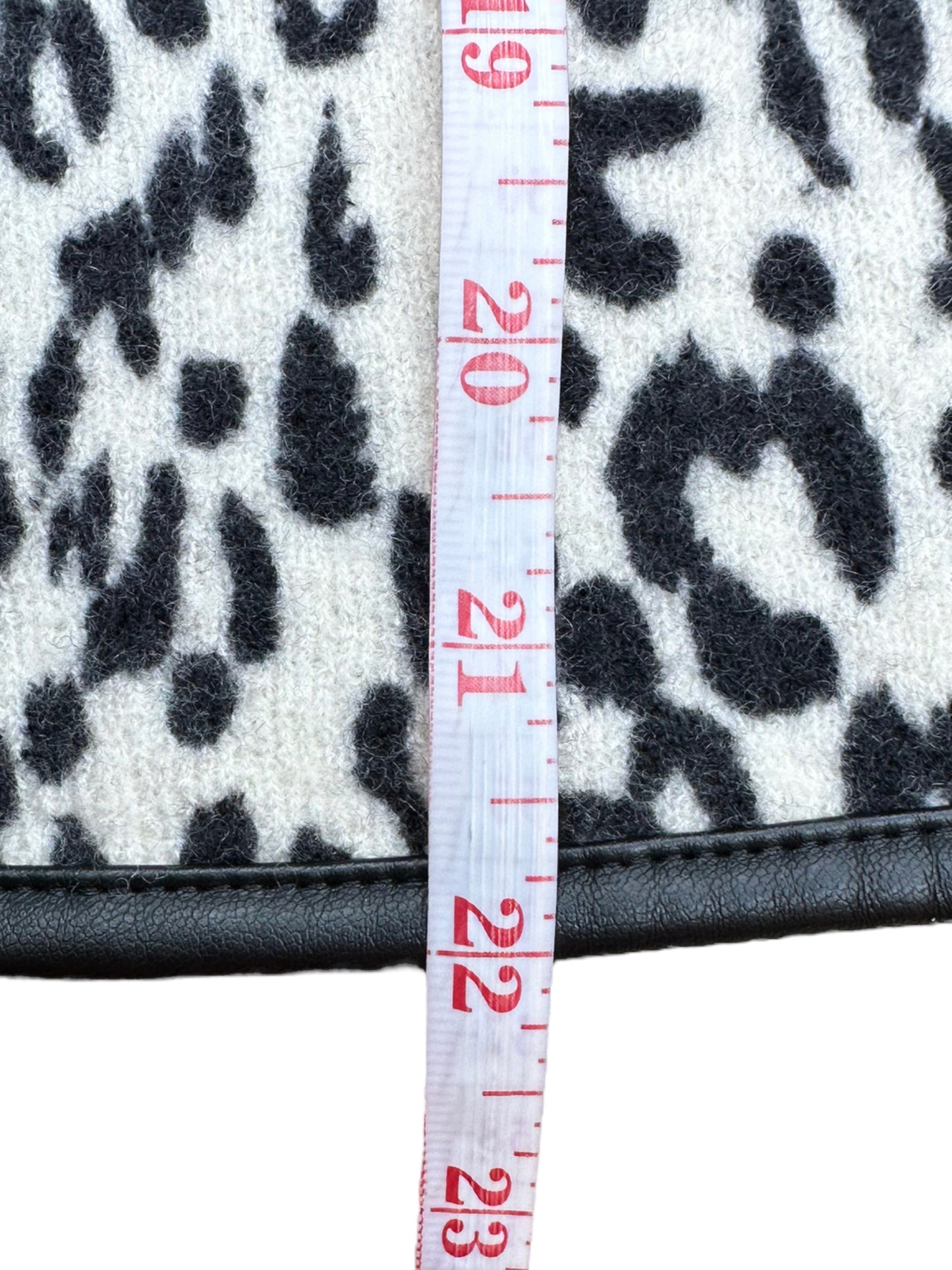 Chicos 100% Wool Cheetah Print Jacket Size M