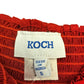 KOCH Red High Waisted shorts Size S