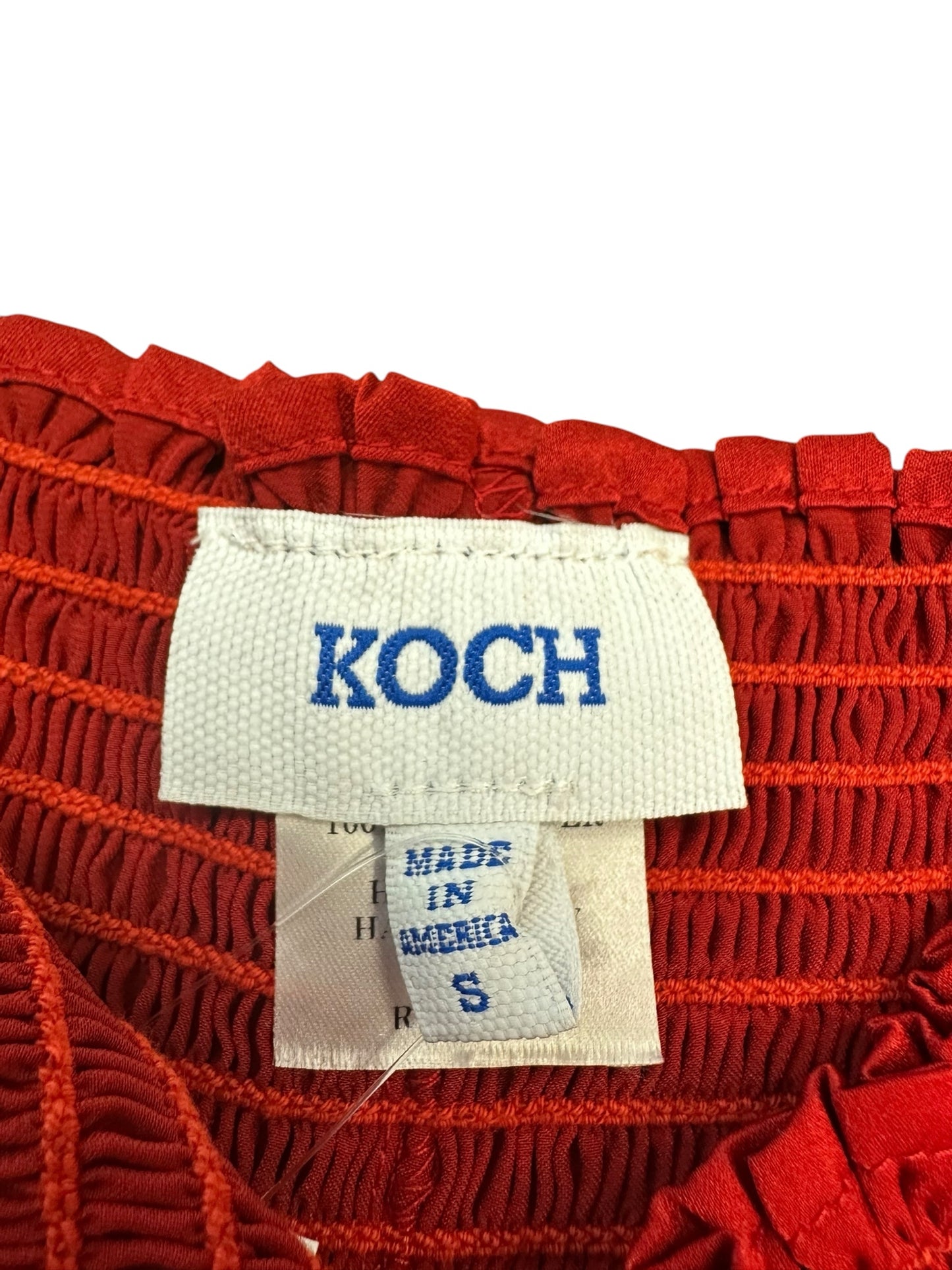 KOCH Red High Waisted shorts Size S