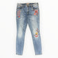 Johnny Was Light Wash Floral Embroidered Jeans Size 28