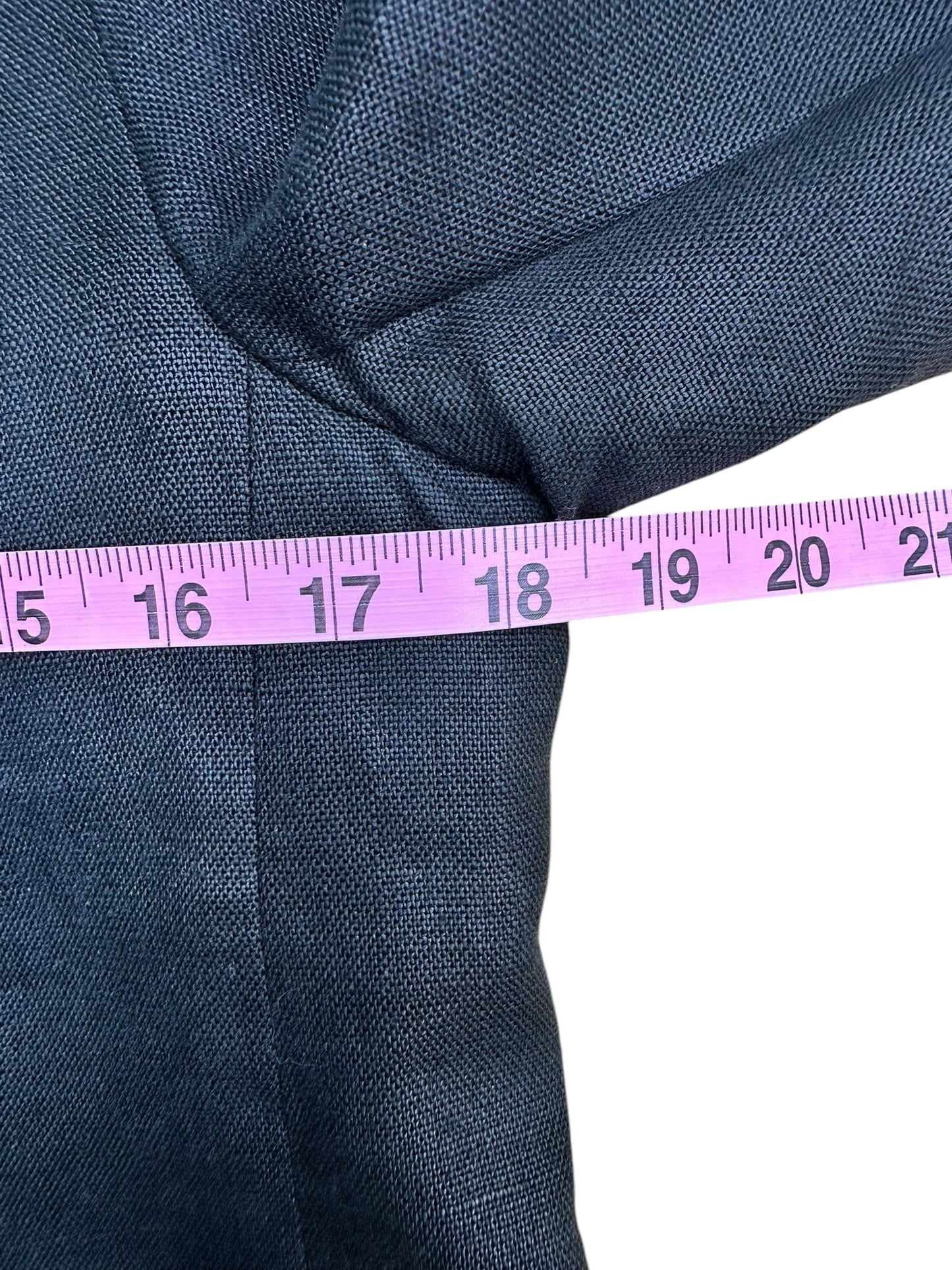 MaxMara Black 100% Linen Blazer Size S