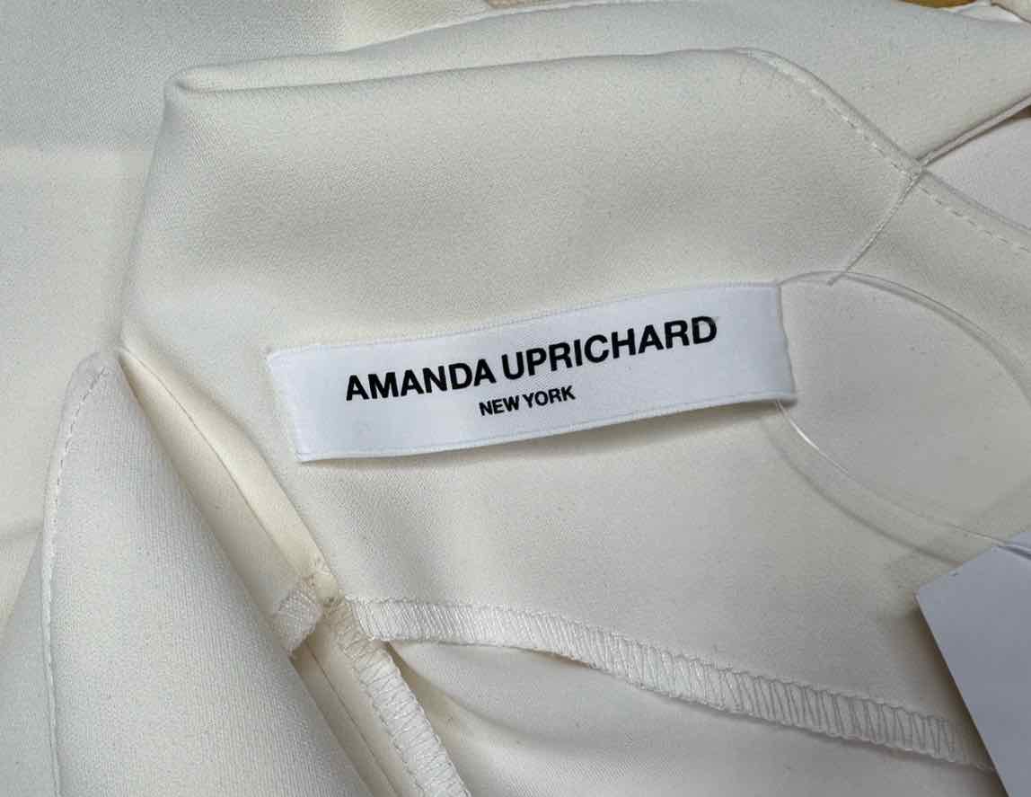 AMANDA UPRICHARD Cream Halter Top Size S