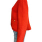 Talbots Orange Berkshire Wool Blend Cropped Jacket Size 8