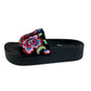 Johnny Was Black Calanthe Platform Sandal Size 6