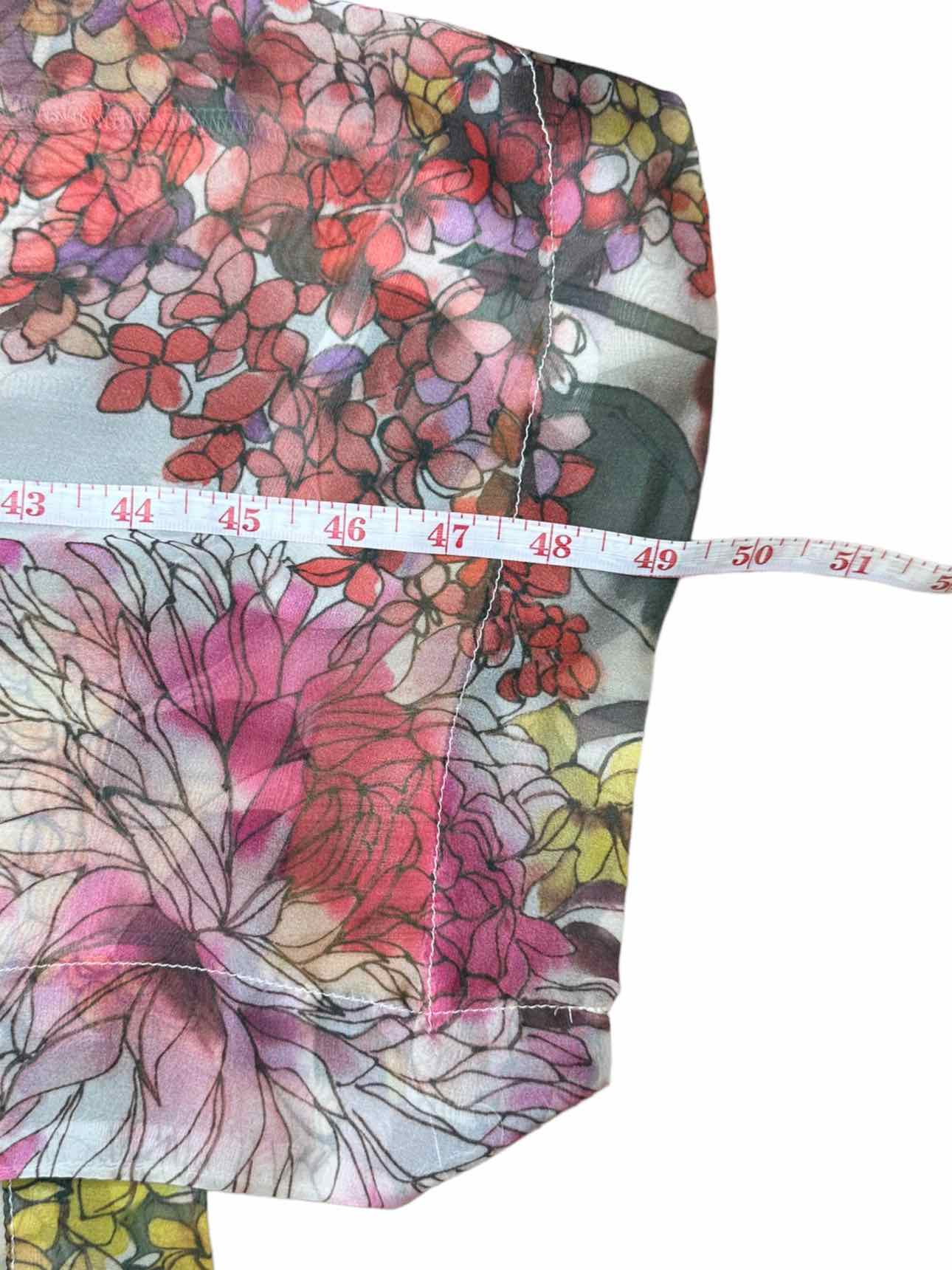 Bryn Walker Floral Silk Print Kimono Size M