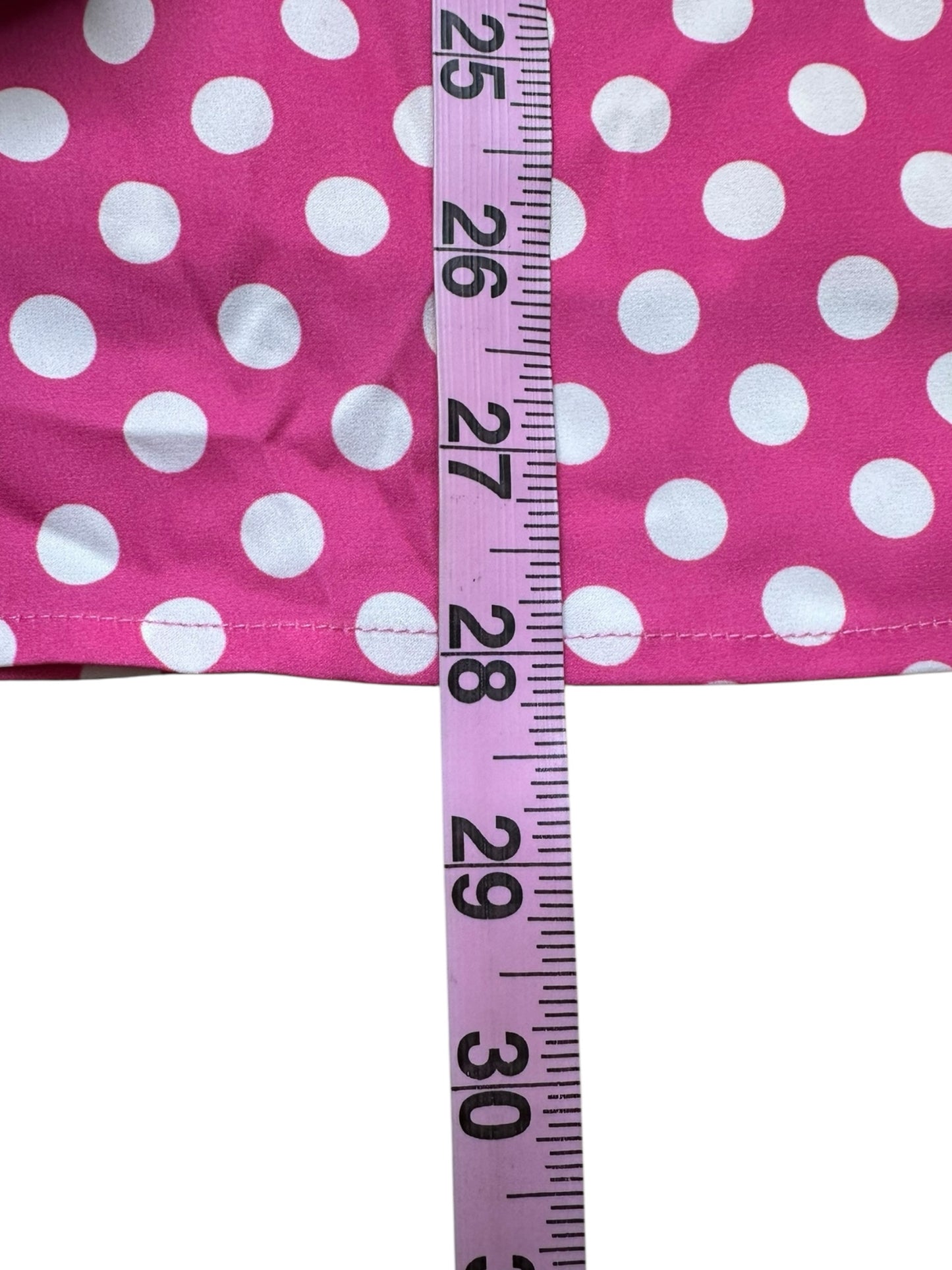 LE SUPERBE NWT Pink Polka Dot Wrap Mini Dress Size S