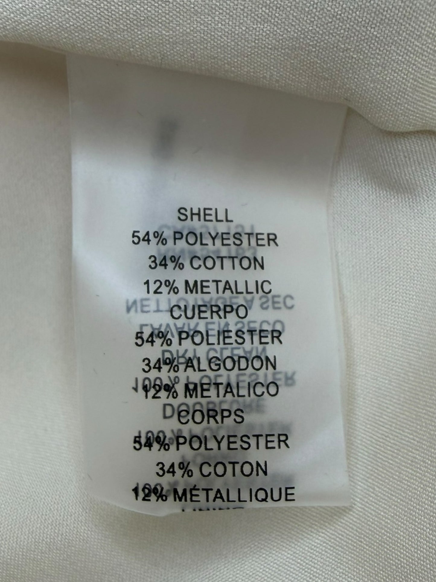 VINCE CAMUTO Metallic Floral Jacquard Mini Dress Size 4