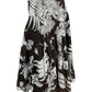 ETCETERA 100% Cotton Brown Leaf Print Skirt Size 4