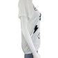 Lauren Moshi White Wolf Painted Evil Eye Boyfriend Tee Size XS