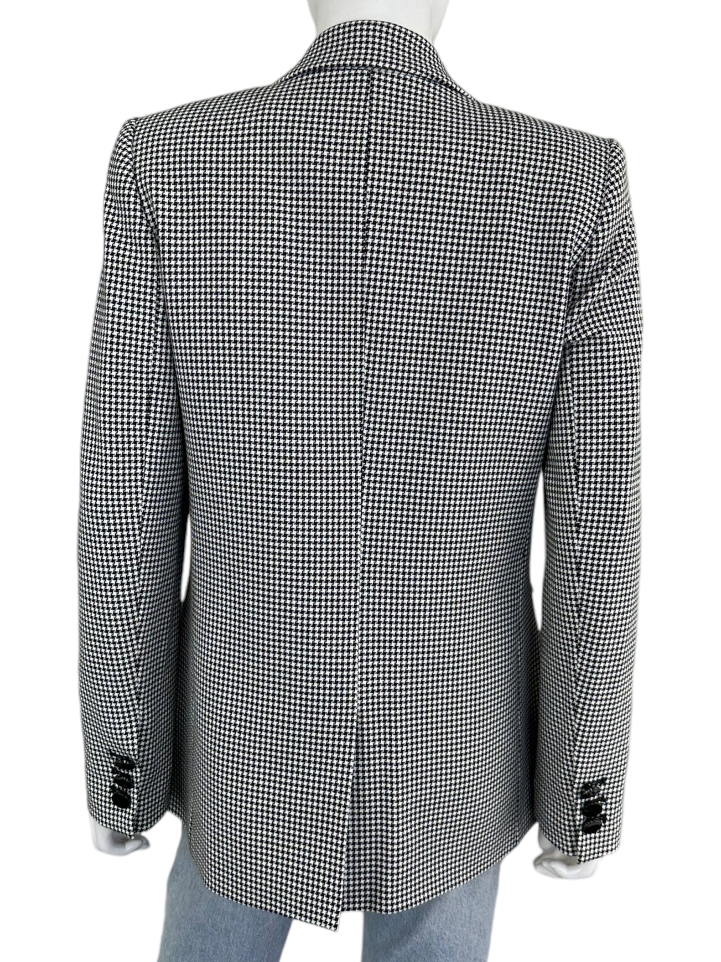 KARL LAGERFELD Black Houndstooth Blazer Size 8