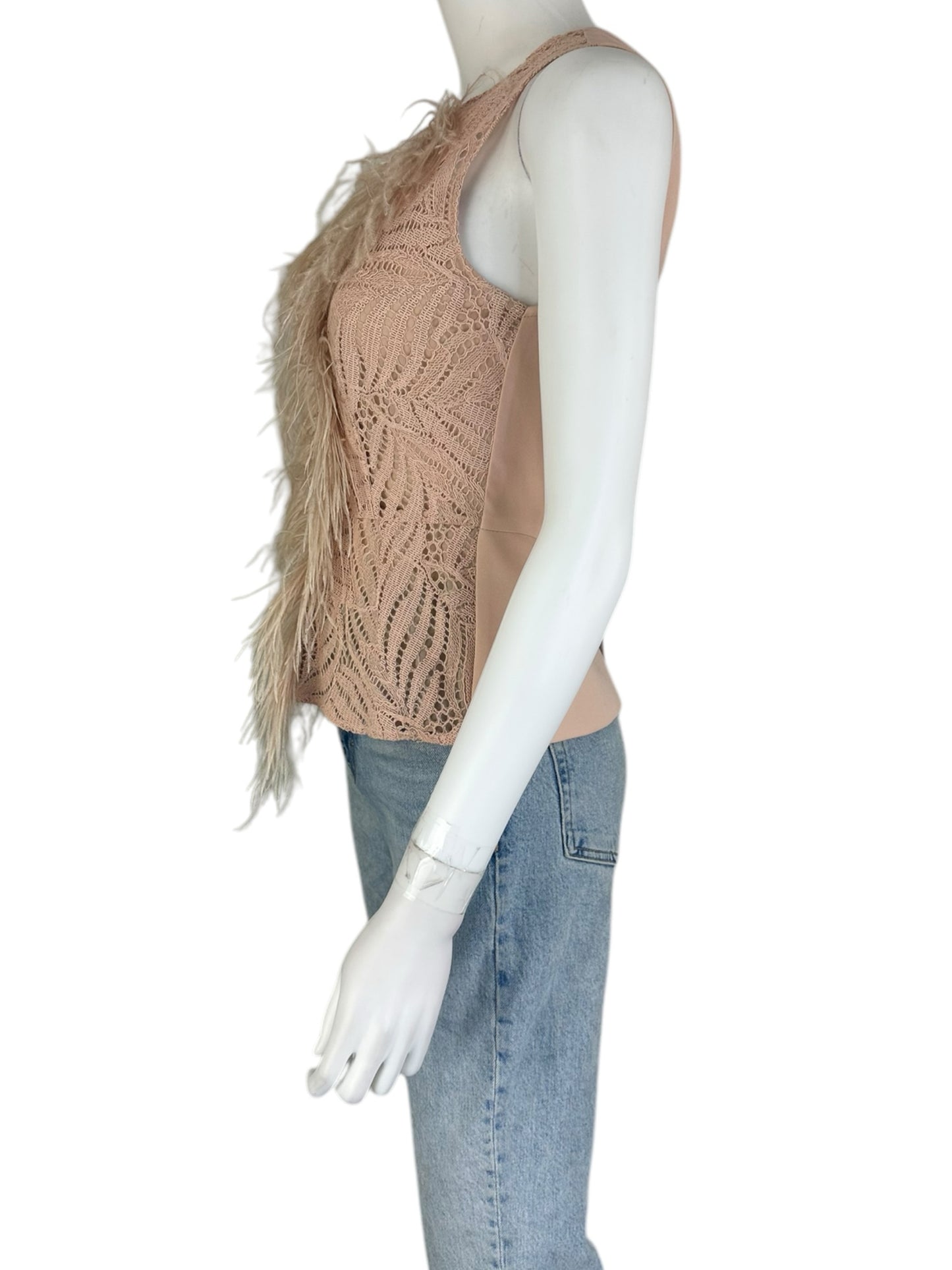 BCBGMAXAZRIA Blush Pink Blouse Size XXS