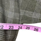 EILEEN FISHER 100% Organic Linen Green Plaid Blouse Size XL