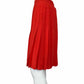 ESCADA Red Pleated Skirt Size 38