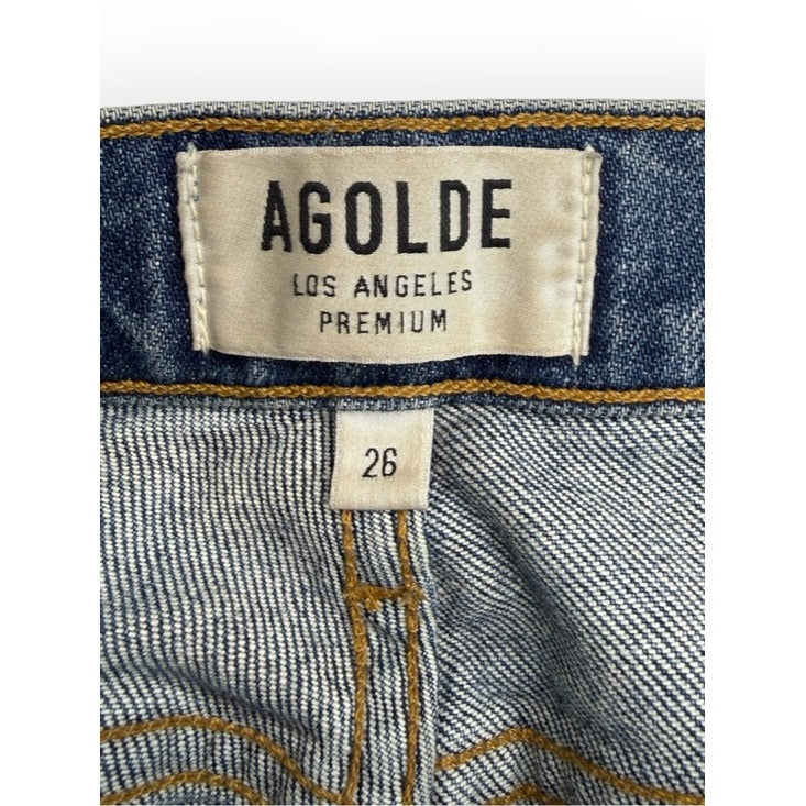 AGOLDE Blue Denim Nico Jeans Size 26