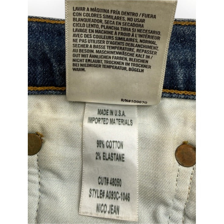 AGOLDE Blue Denim Nico Jeans Size 26