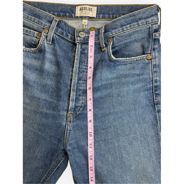AGOLDE Blue Denim Nico Jeans Size 26