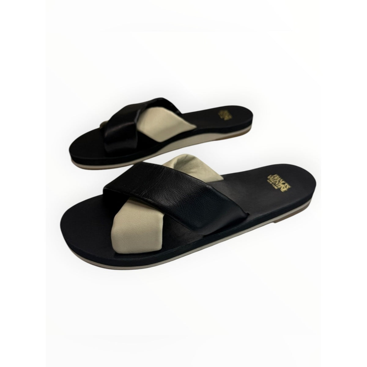 Francis Valentine NWOT Criss Cross Cloud Slide Sandals Size 7