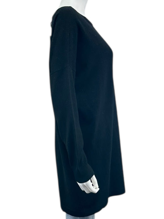 EILEEN FISHER Black Knit Dress- Casual Size M
