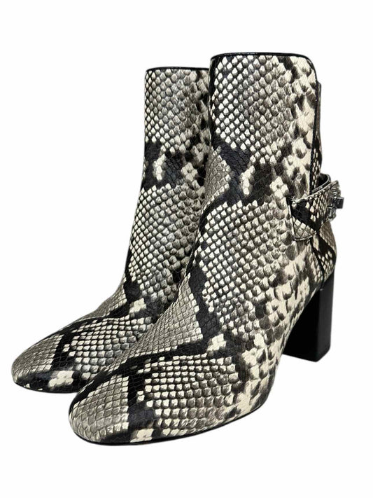 Tory Burch Snakeskin Ankle Booties Size 8