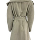 SENTALER Tan Alpaca Wool Trench Coat Size M