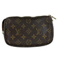 louis vuitton Brown Pochette Designer Handbag