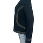 MING WANG Black Knit Jacket Size L