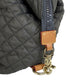 MZ WALLACE Gray Quilted Medium Sutton Deluxe Designer Handbag