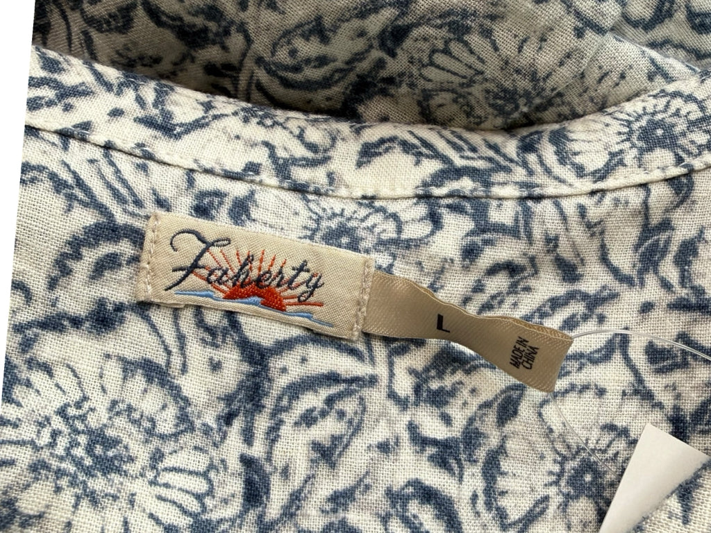 FAHERTY Blue Floral Isha Dress Size L