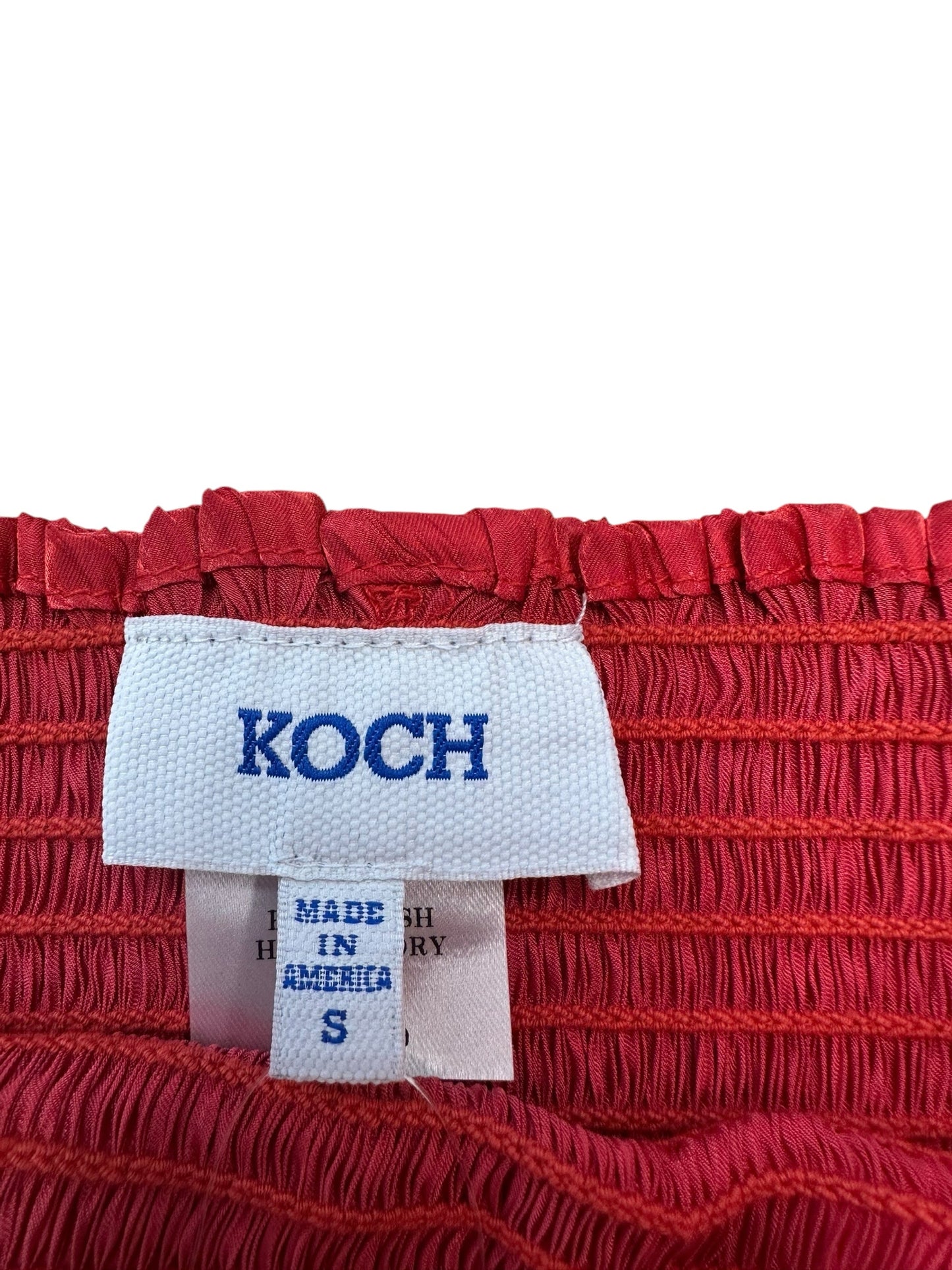 KOCH Red High Waisted Shorts Size S