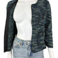 St John Blue Tweed Jackt Size 8