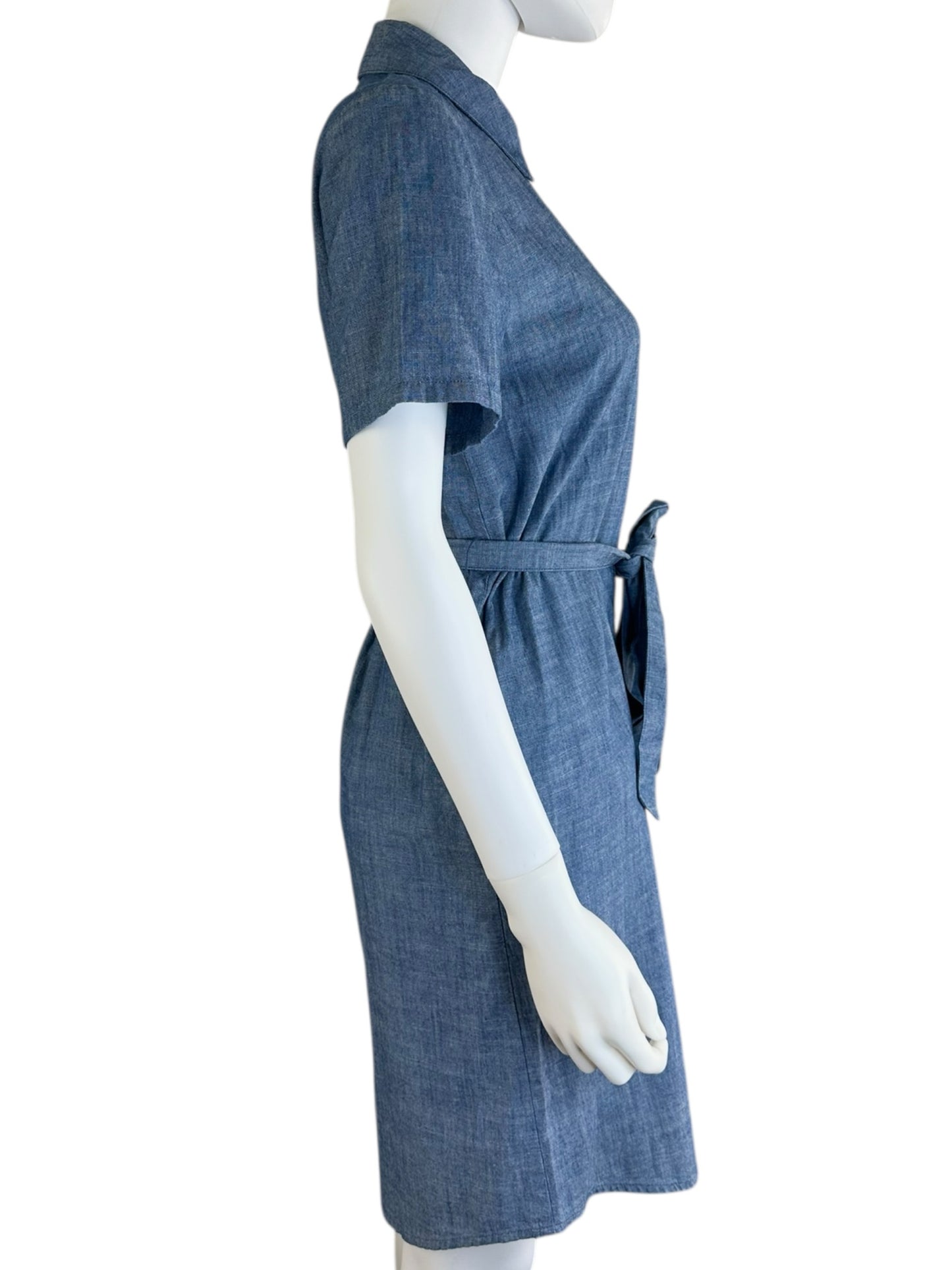 J. Crew NWT Denim Blue Chambray Shirt Dress Size 2